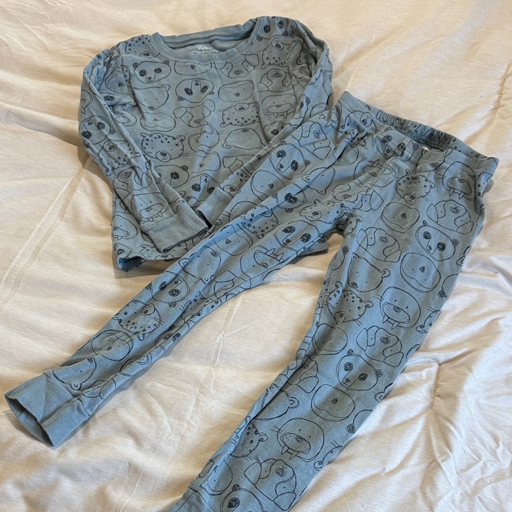 Carter's Blue Dog Print Pajama Set